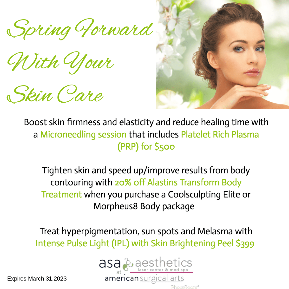 ASA March Specials